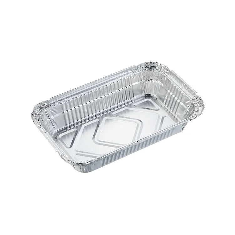 ढक्कन के साथ एल्यूमिनियम फ़ॉइल कंटेनर