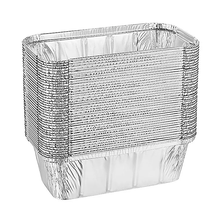 ढक्कन के साथ डिस्पोजेबल एल्यूमिनियम लोफ पैन