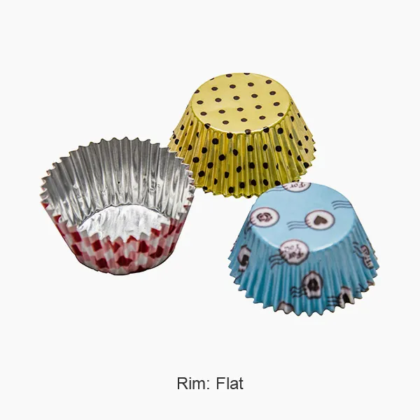 गोल चॉकलेट फ़ॉइल कप